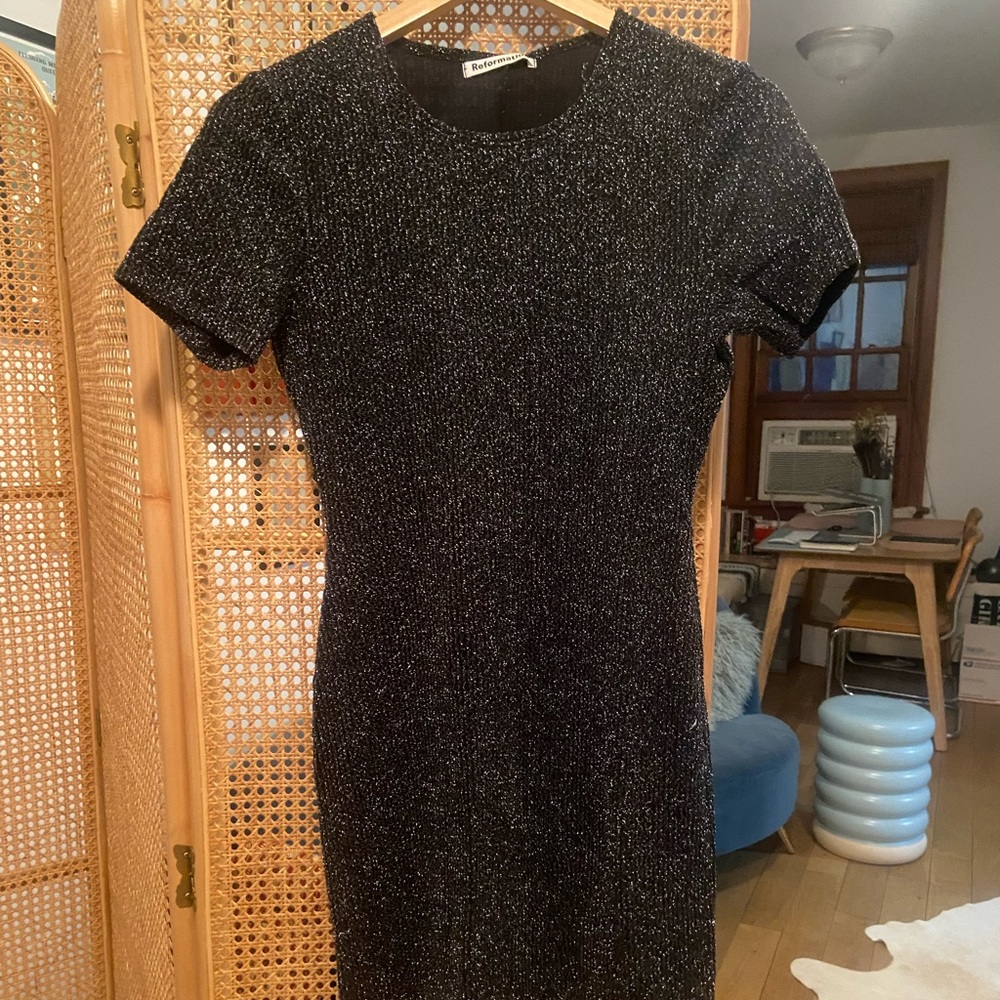 Reformation Sparkly Bodycon Dress